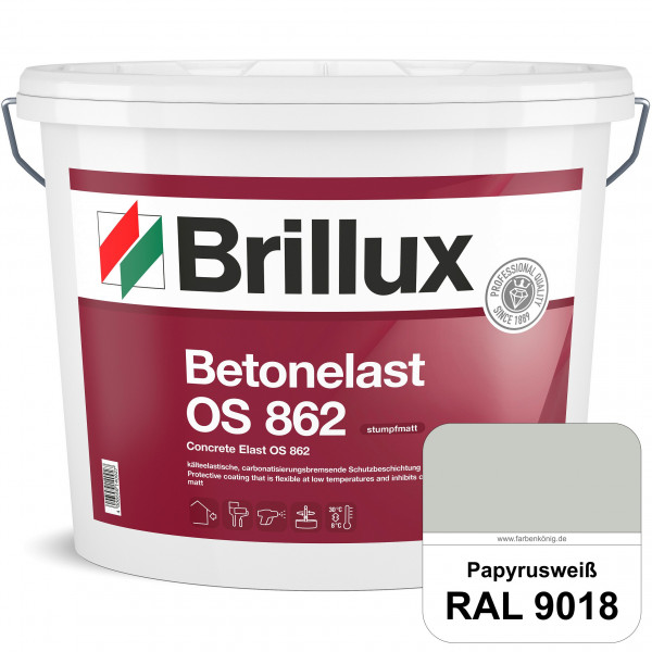 Betonelast OS 862 (RAL 9018 Papyrusweiß) Wetterbeständige & UV-Schutzbeschichtung für Betonflächen (
