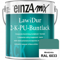 einzA LawiDur 2-K-PU-Buntlack - Hochglanz (RAL 6033 Minttürkis)