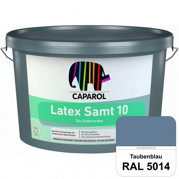 Latex Samt 10 (RAL 5014 Taubenblau) beanspruchbare seidenmatte Latexfarbe (Innen)