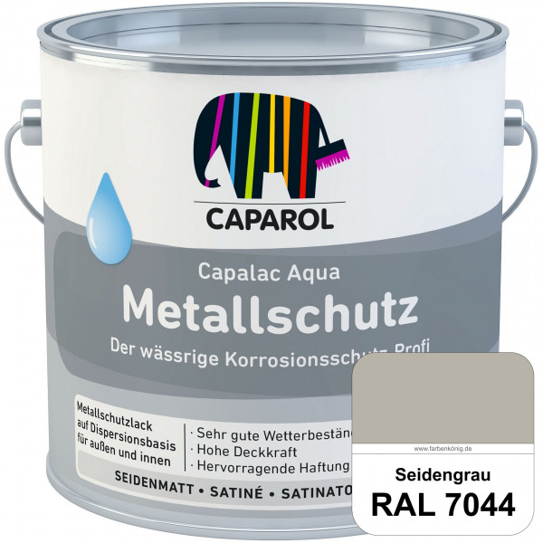 Capalac Aqua Metallschutz (RAL 7044 Seidengrau) wasserbasierter Korrosionsschutz für Stahl & verzink