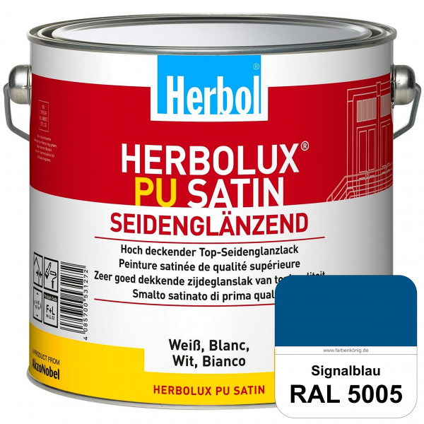 Herbolux PU Satin (RAL 5005 Signalblau) Top-PU-Seidenglanzlack (Innen & Außen)