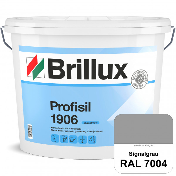 Profisil 1906 Silikat-Innenfarbe (RAL 7004 Signalgrau) stumpfmatte Innenfarbe für Allergiker nach DI
