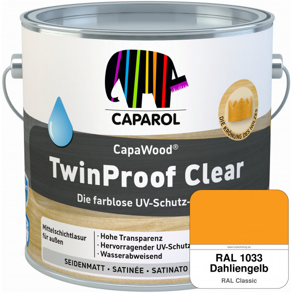 CapaWood® TwinProof Clear (RAL 1033 Dahliengelb) - ersetzt Capadur TwinProof
