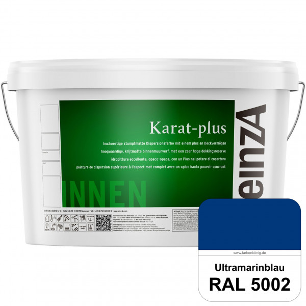 einzA Karat-plus (RAL 5002 Ultramarinblau) Innenwandfarbe mit herausragenden Produkteigenschaften
