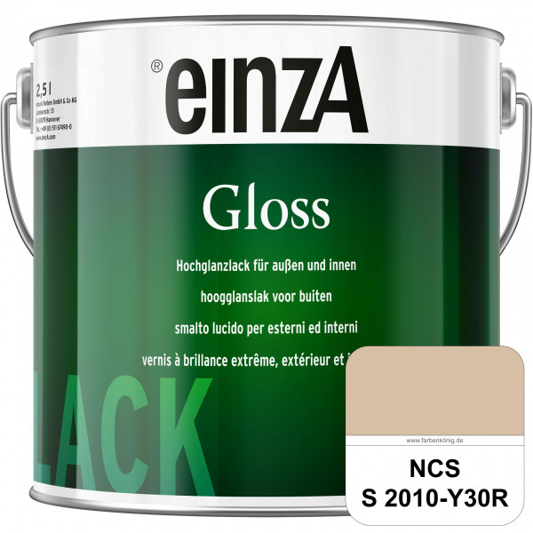 einzA Gloss (NCS S 2010-Y30R) Hochwertiger Alkydharzlack in Premium-Qualität, hochglänzend.