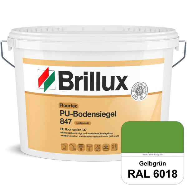 Floortec PU-Bodensiegel ELF 847 (RAL 6018 Gelbgrün) seidenmatt, witterungsbeständig, außen & innen