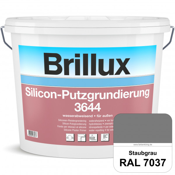 Silicon-Putzgrundierung 3644 (RAL 7037 Staubgrau) Haftvermittelnde & quarzhaltige Grundierfarbe auf