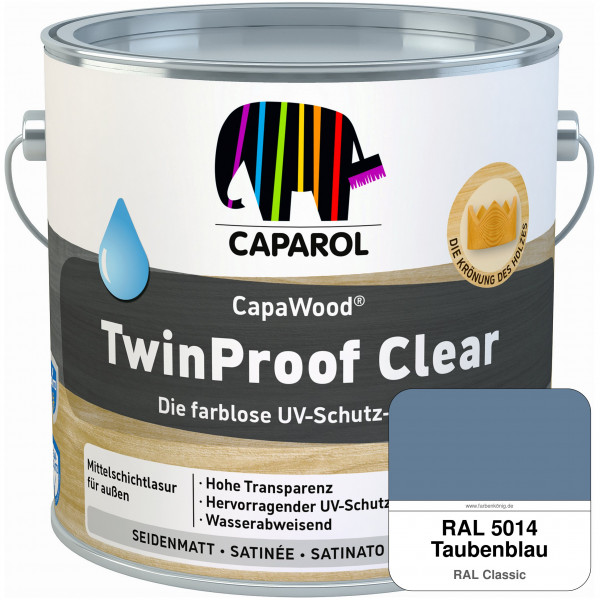 CapaWood® TwinProof Clear (RAL 5014 Taubenblau) - ersetzt Capadur TwinProof