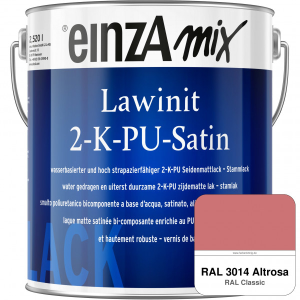 einzA Lawinit 2-K-PU Satin Stammlack (RAL 3014 Altrosa)