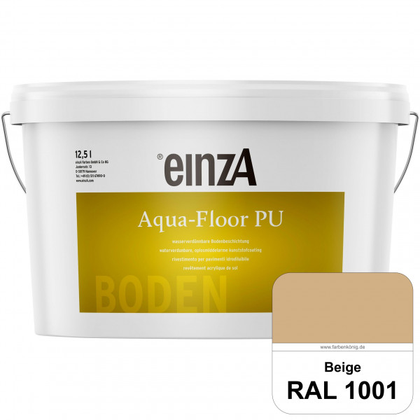 einzA Aqua-Floor PU (RAL 1001 Beige) seidenglänzender Acryl-PU-Bodenbeschichtung
