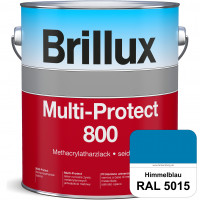 Multi-Protect 800 (RAL 5015 Himmelblau) seidenmatter, hoch wetterbeständiger Methacrylatharzlack, fü