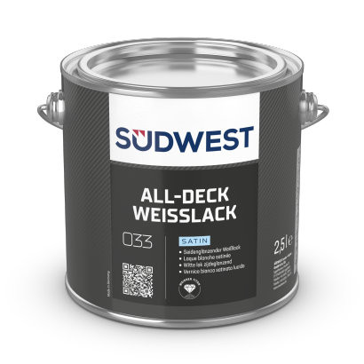 All-Deck Weißlack Satin (Altweiß)