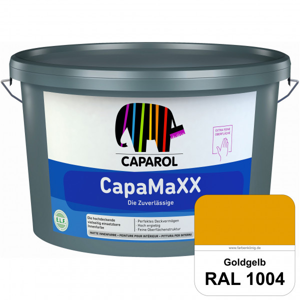 CapaMaXX (RAL 1004 Goldgelb) tuchmatte Innenfarbe mit hohem Deckvermögen und Ergiebigkeit