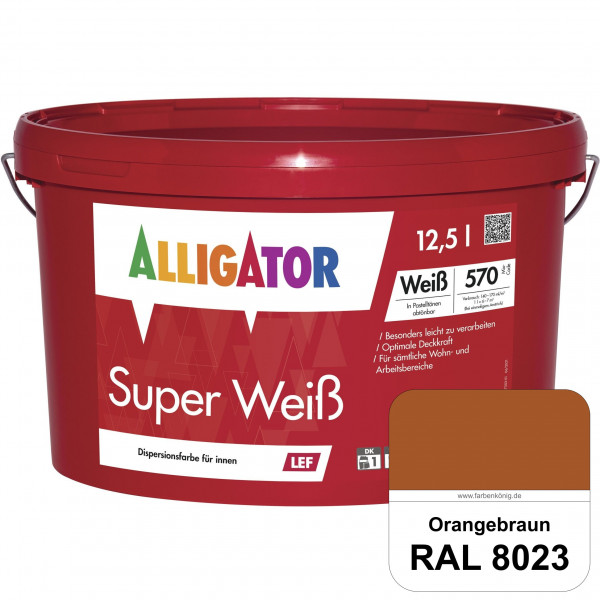 Super Weiß LEF (RAL 8023 Orangebraun)