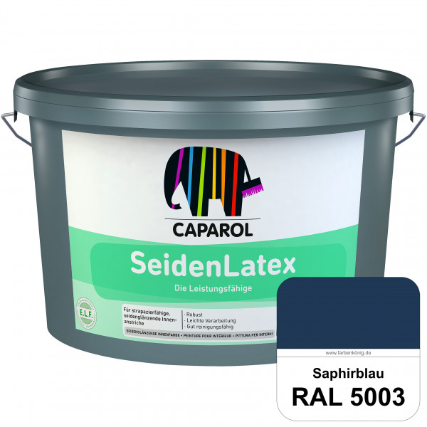 SeidenLatex ELF (RAL 5003 Saphirblau) strapazierfähige, scheuerbeständige und seidenmatte Latexfarbe