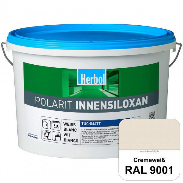 Polarit Innensiloxan (RAL 9001 Cremeweiß) Die Mineralmatte mit Super-Flächenwirkung für streiflichte