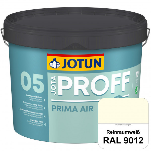 JOTAPROFF Prima Air - Deckende Innenraumfarbe (RAL 9012 Reinraumweiß)