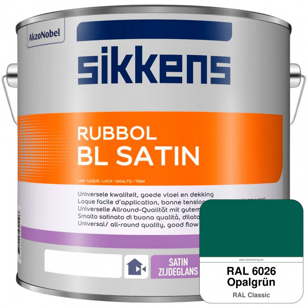 Rubbol BL Satin (RAL 6026 Opalgrün) hochelastischer & seidenglänzender Lack (wasserbasiert) innen &