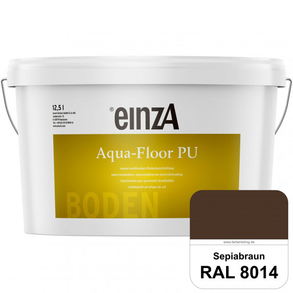 einzA Aqua-Floor PU (RAL 8014 Sepiabraun) seidenglänzender Acryl-PU-Bodenbeschichtung