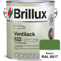 Impredur Ventilack 822 (RAL 6017 Maigrün) Seidenglanzlack (lösemittelhaltig) Fenster & Türen innen &