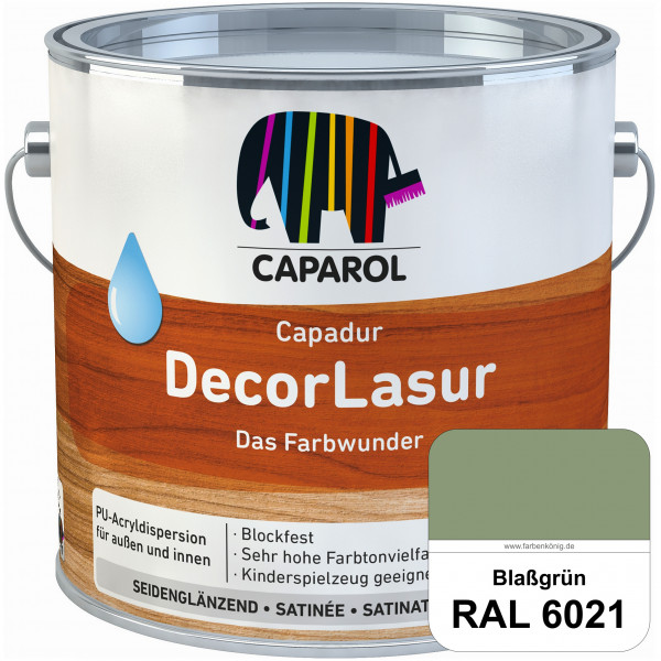 Capadur DecorLasur (RAL 6021 Blassgrün) Gestaltung & Schutz von maßhaltigen Holzbauteilen wie Fenste