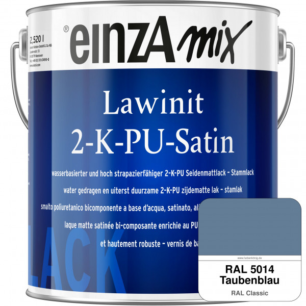 einzA Lawinit 2-K-PU Satin Stammlack (RAL 5014 Taubenblau)