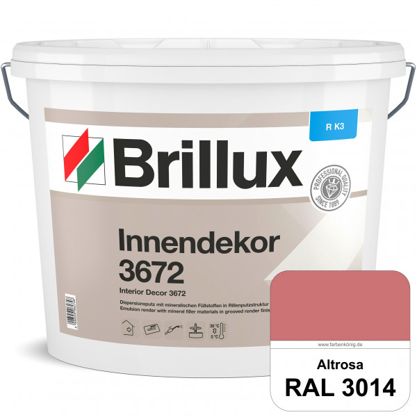 Innendekor ELF R-K3 3672 (RAL 3014 Altrosa) Kratzputz zur Erzielung dekorativer und strapazierfähige