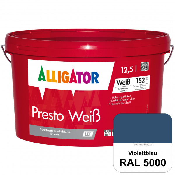 Presto Weiß LEF (RAL 5000 Violettblau)
