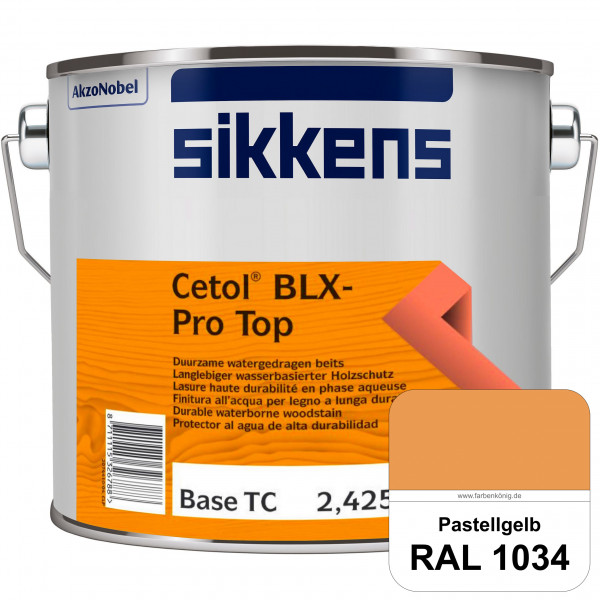 Cetol BLX-Pro Top (RAL 1034 Pastellgelb) Seidenglänzende & wasserdampfdurchlässige Dickschichtlasur