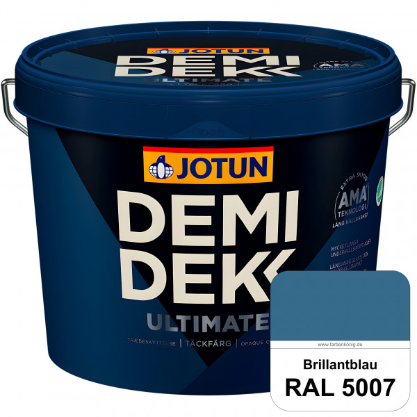 DEMIDEKK ULTIMATE Täckfärg - Deckende Holzfarbe (RAL 5007 Brillantblau)
