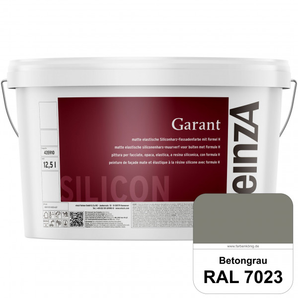 einzA Garant (RAL 7023 Betongrau) elastische Siliconharz-Fassadenfarbe