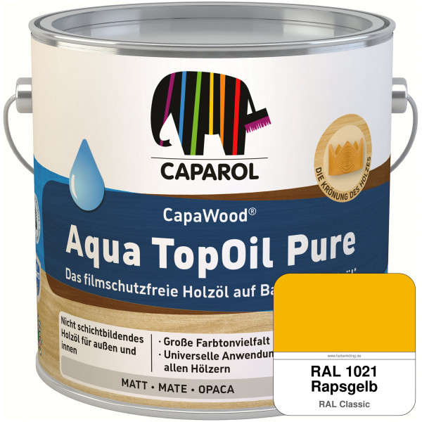 CapaWood® AquaTopOil Pure (RAL 1021 Rapsgelb) - ersetzt CapaGreen Holz-Öl Aqua