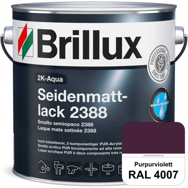 2K-Aqua Seidenmattlack 2388 (RAL 4007 Purpurviolett) mechanisch und chemisch hoch belastbar für auße