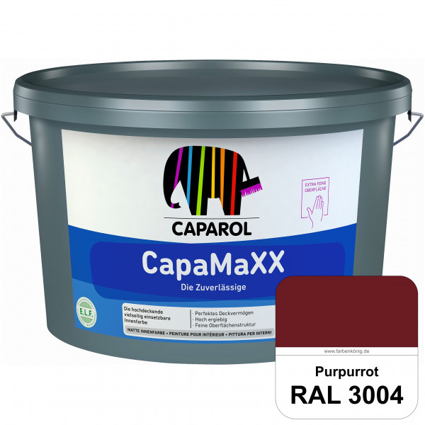 CapaMaXX (RAL 3004 Purpurrot) tuchmatte Innenfarbe mit hohem Deckvermögen und Ergiebigkeit