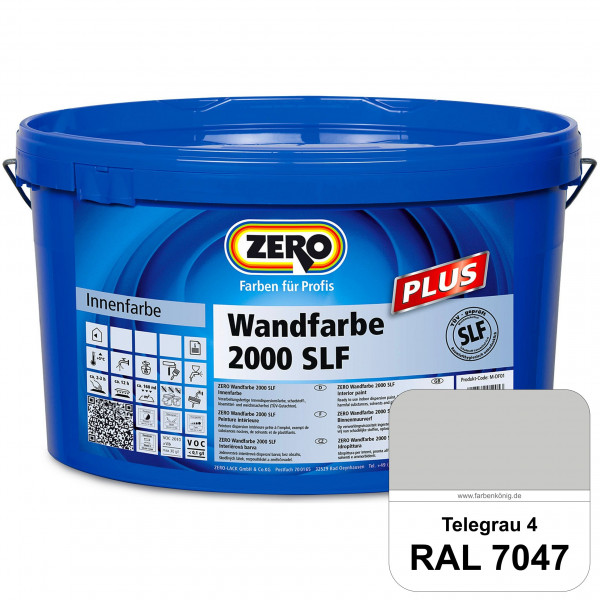 Wandfarbe 2000 SLF (RAL 7047 Telegrau 4)