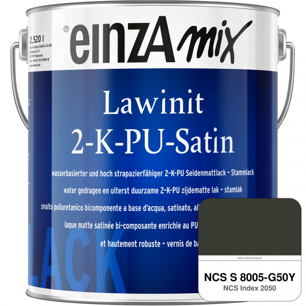 einzA Lawinit 2-K-PU Satin Stammlack (NCS S 8005-G50Y)