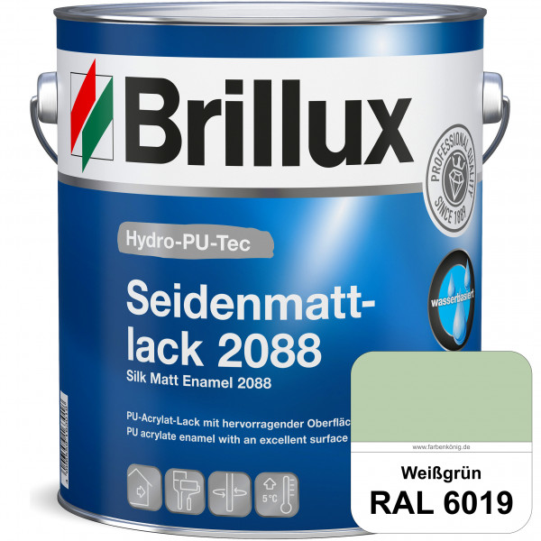 Hydro-PU-Tec Seidenmattlack 2088 (RAL 6019 Weißgrün) PU-Seidenmattlack (wasserbasiert) innen