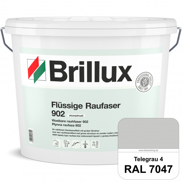 Flüssige Raufaser ELF 902 (RAL 7047 Telegrau 4) Spezial-Dispersionsfarbe mit Raufasereffekt