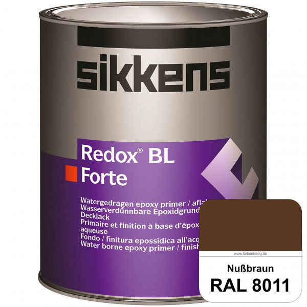 Redox BL Forte (RAL 8011 Nussbraun) seidenmatte & wasserbasierte 2-K-Epoxidharzlack (innen)