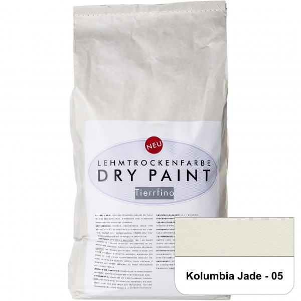 DRY-PAINT Lehmtrockenfarbe - Kolumbia Jade - 05