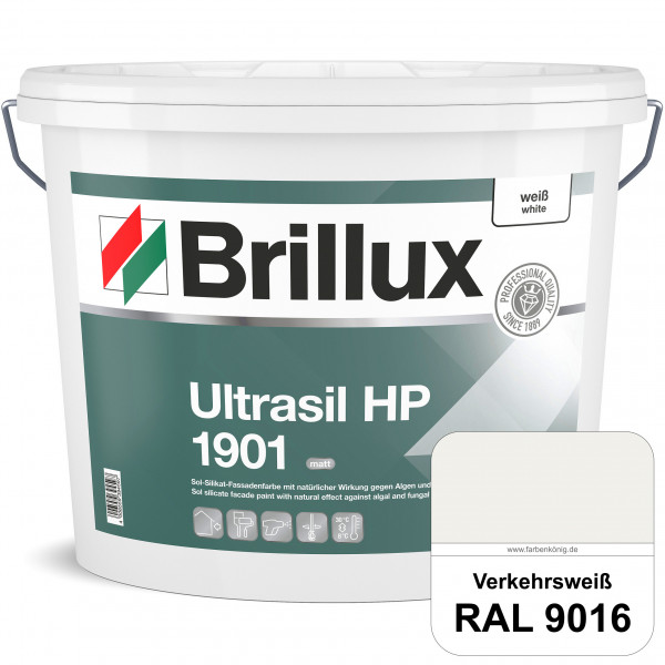 Ultrasil HP 1901 Silikat-Fassadenfarbe (RAL 9016 Verkehrsweiß) Sol-Silikat-Fassadenfarbe ohne Biozid