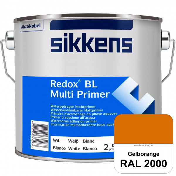 Redox BL Multi Primer (RAL 2000 Gelborange) Wasserbasierter Universalprimer und Korrosionsschutz (in