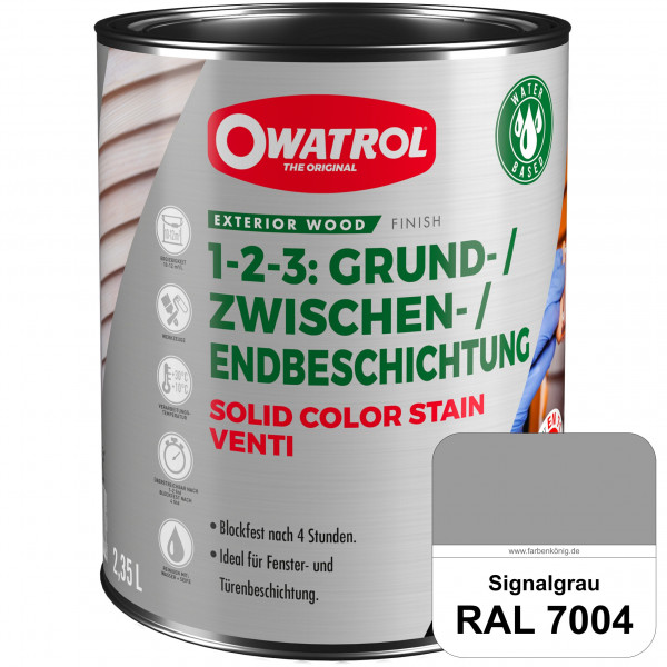 SOLID COLOR STAIN VENTI (RAL 7004 Signalgrau)