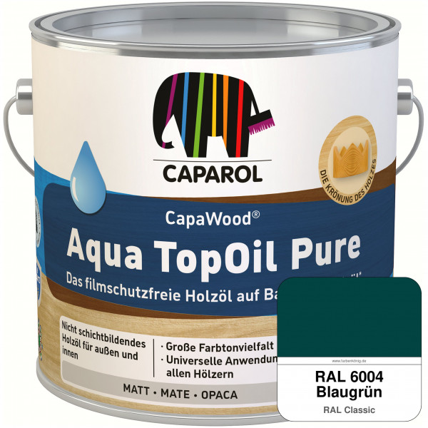CapaWood® AquaTopOil Pure (RAL 6004 Blaugrün) - ersetzt CapaGreen Holz-Öl Aqua