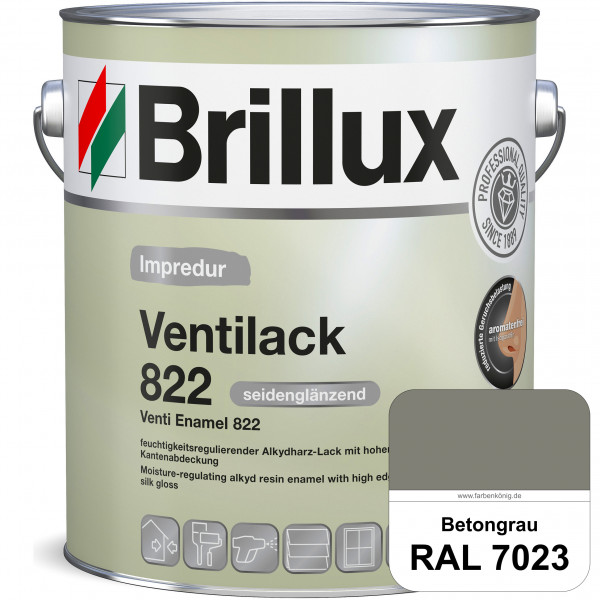 Impredur Ventilack 822 (RAL 7023 Betongrau) Seidenglanzlack (lösemittelhaltig) Fenster & Türen innen
