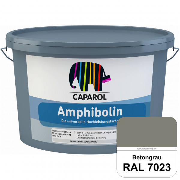 Amphibolin (RAL 7023 Betongrau) Universalfarbe auf Reinacrylbasis innen & außen