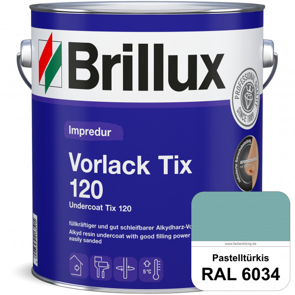 Impredur Vorlack Tix 120 (RAL 6034 Pastelltürkis) Vorlack für grundierte bzw. gespachtelten Holz- un