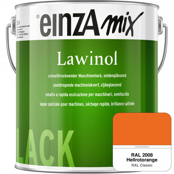 einzA Lawinol seidenglänzend (RAL 2008 Hellrotorange)