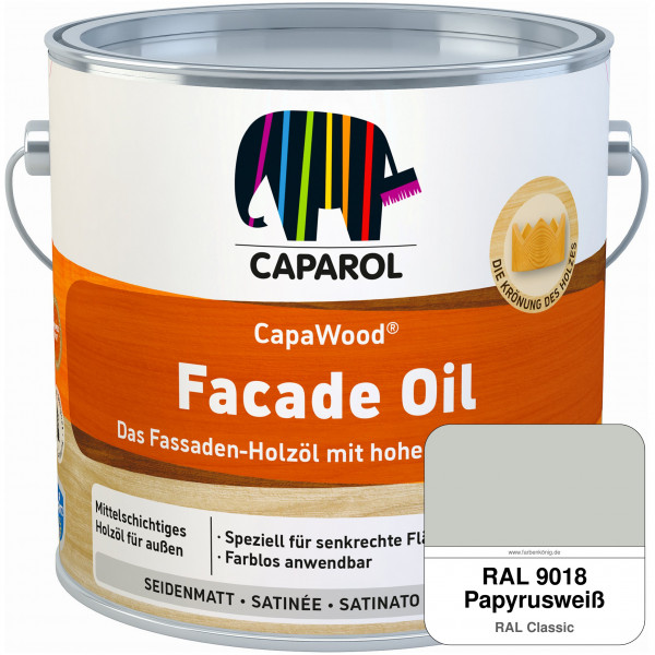 CapaWood® Facade Oil (RAL 9018 Papyrusweiß)