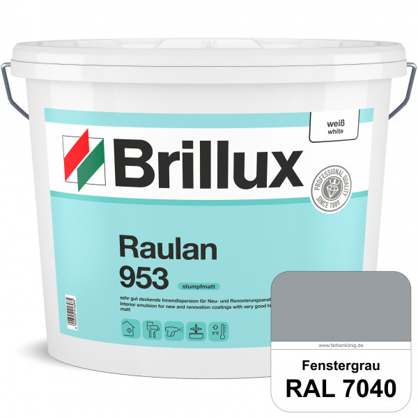 Raulan ELF 953 (RAL 7040 Fenstergrau) sehr gut deckende Innendispersion für Raufaser und Neu- & Reno